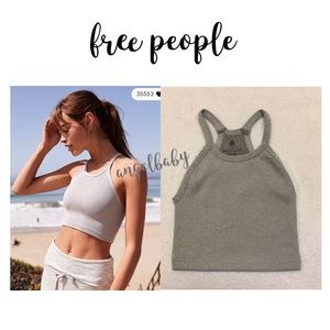 Free People Happiness Runs Crop in Heather Gray!